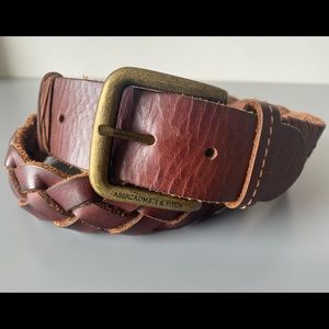 Abercrombie & Fitch braided leather belt - Size L